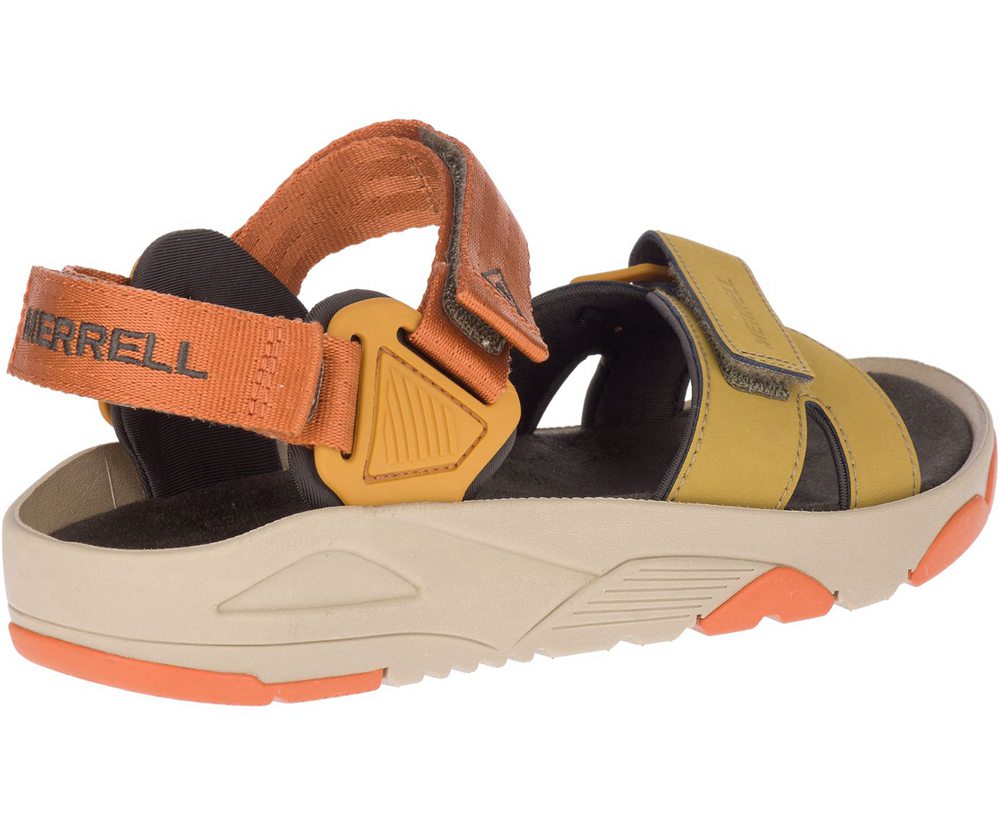 Sandały Merrell Męskie Żółte/Pomarańczowe - Belize Convertible Web - 486750-ACJ